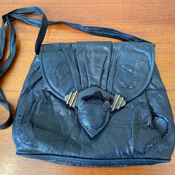 Vintage 80's Leather Purse - Picture 2 of 9